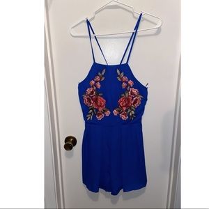 Royal blue romper